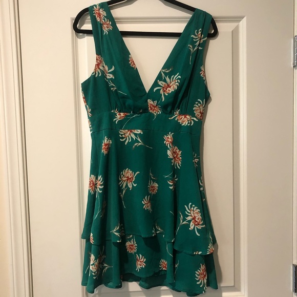 BB Dakota Green Floral Dress - Picture 3 of 5